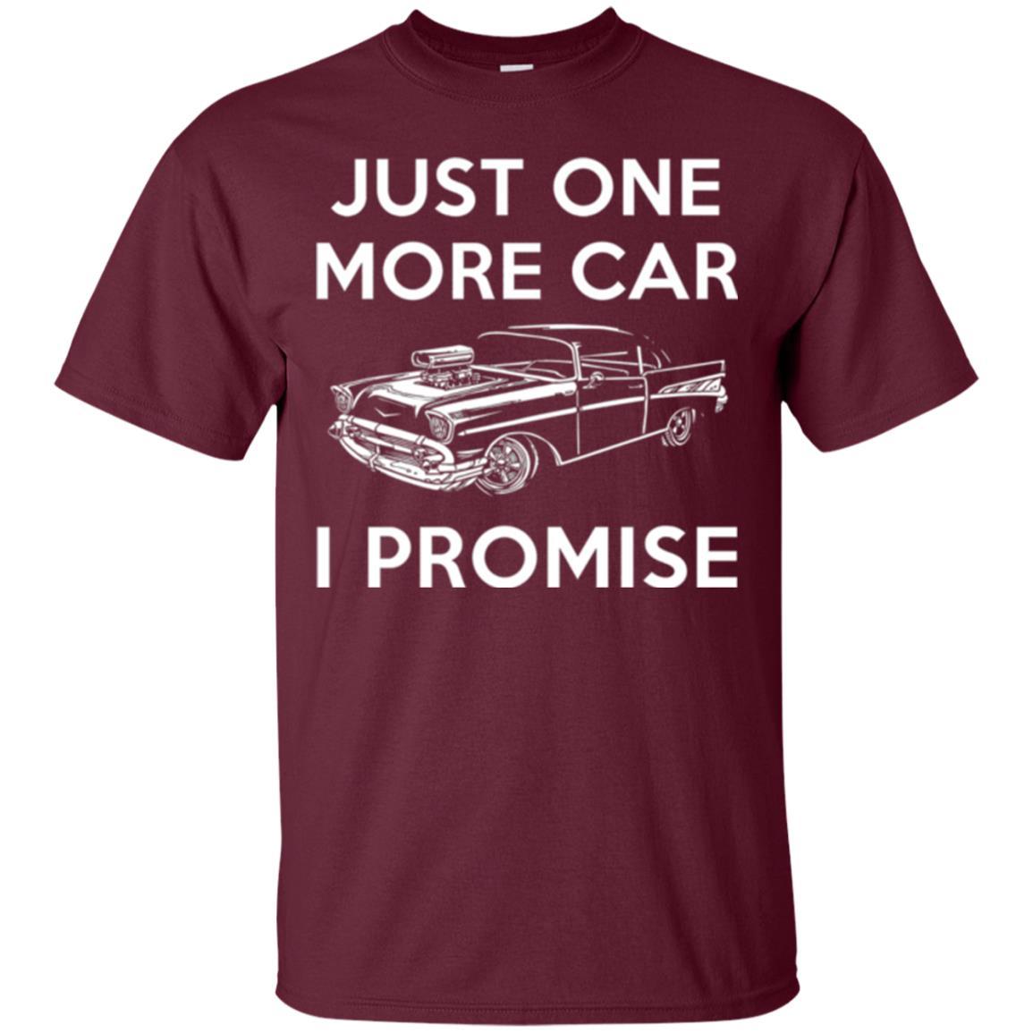 Car Lover T-shirt Just One More Car Maroon