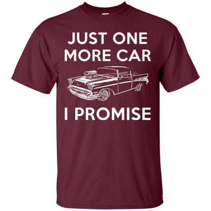 Car Lover T-shirt Just One More Car Maroon