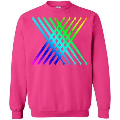 Drummer T-shirt Retro Vintage Drumsticks T-shirt Heliconia