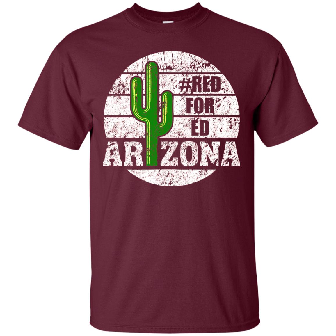 Vintage Red For Ed Arizona Cactus Lover Shirt Maroon