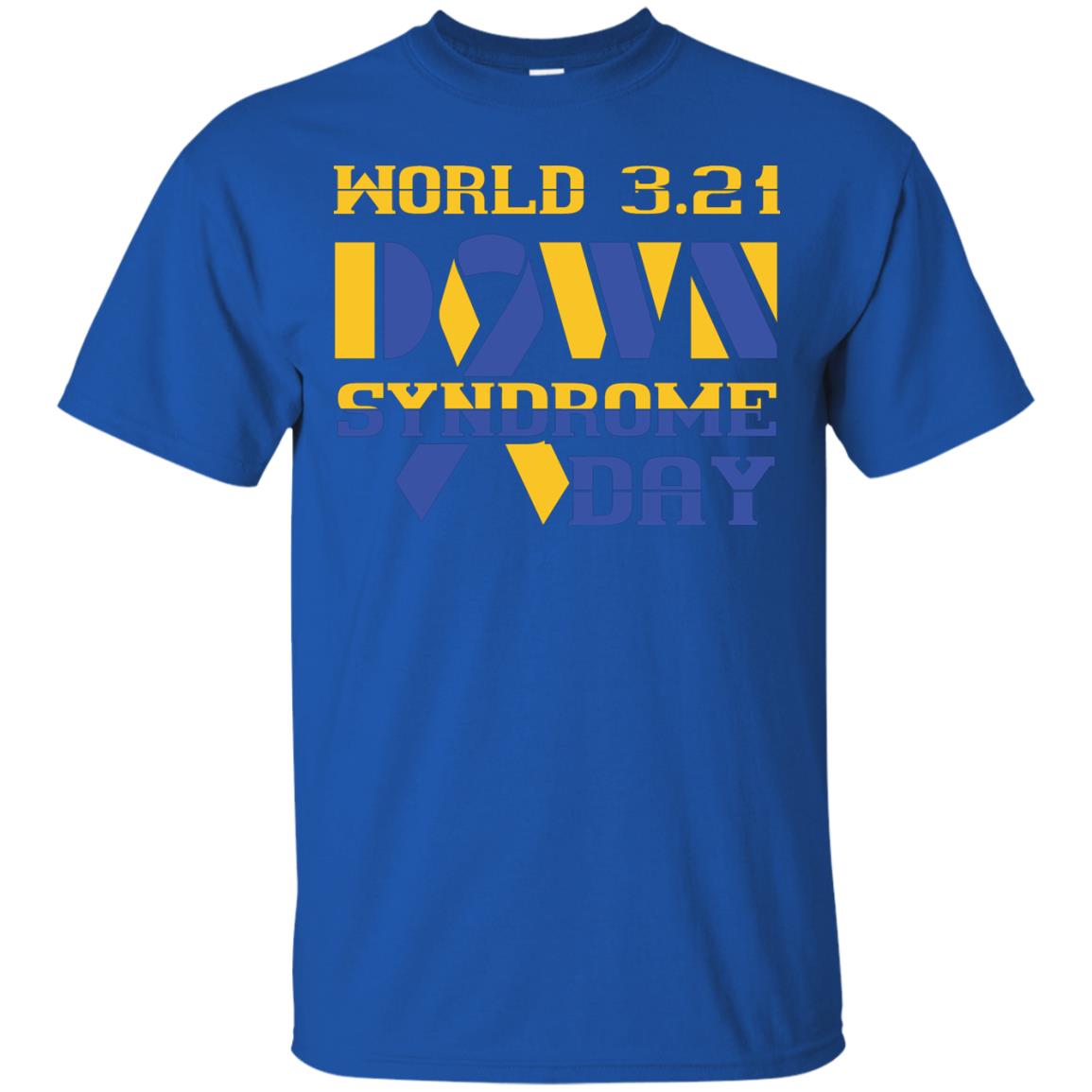 World 3.21 Down Syndrome Day Gift Shirt For Men Or Women Royal