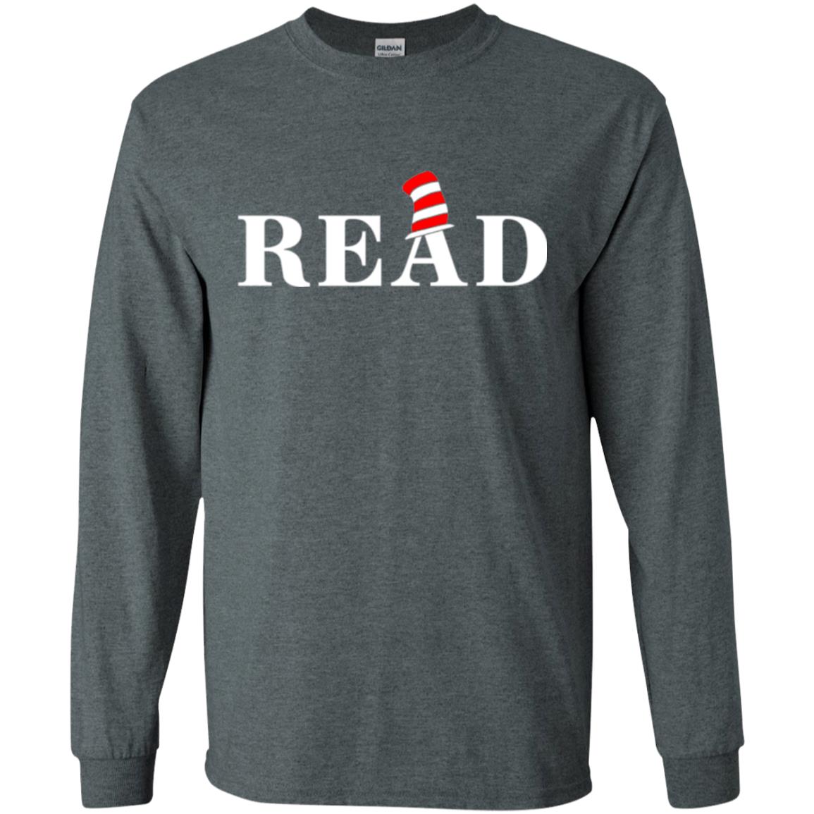Read Book Lover National Wear Red Day T-shirt Dark Heather
