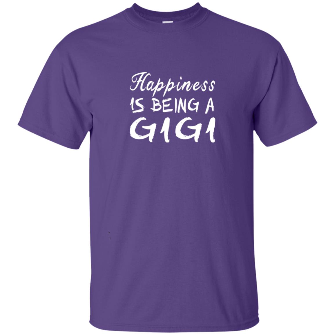 Happiness Is Being A Gigi Grandma Shirt Purple