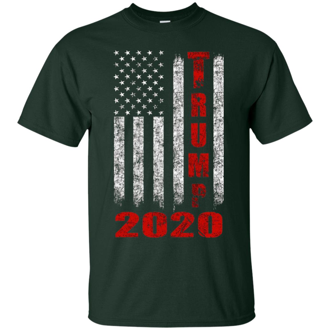 American Flag Vintage Design Trump 2020 T-shirt Forest