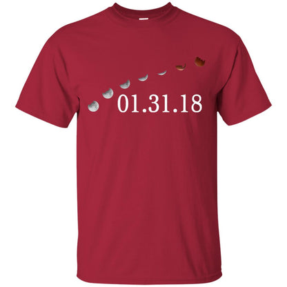Usa Total Lunar Eclipse On January 31, 2018 T-shirt Cardinal