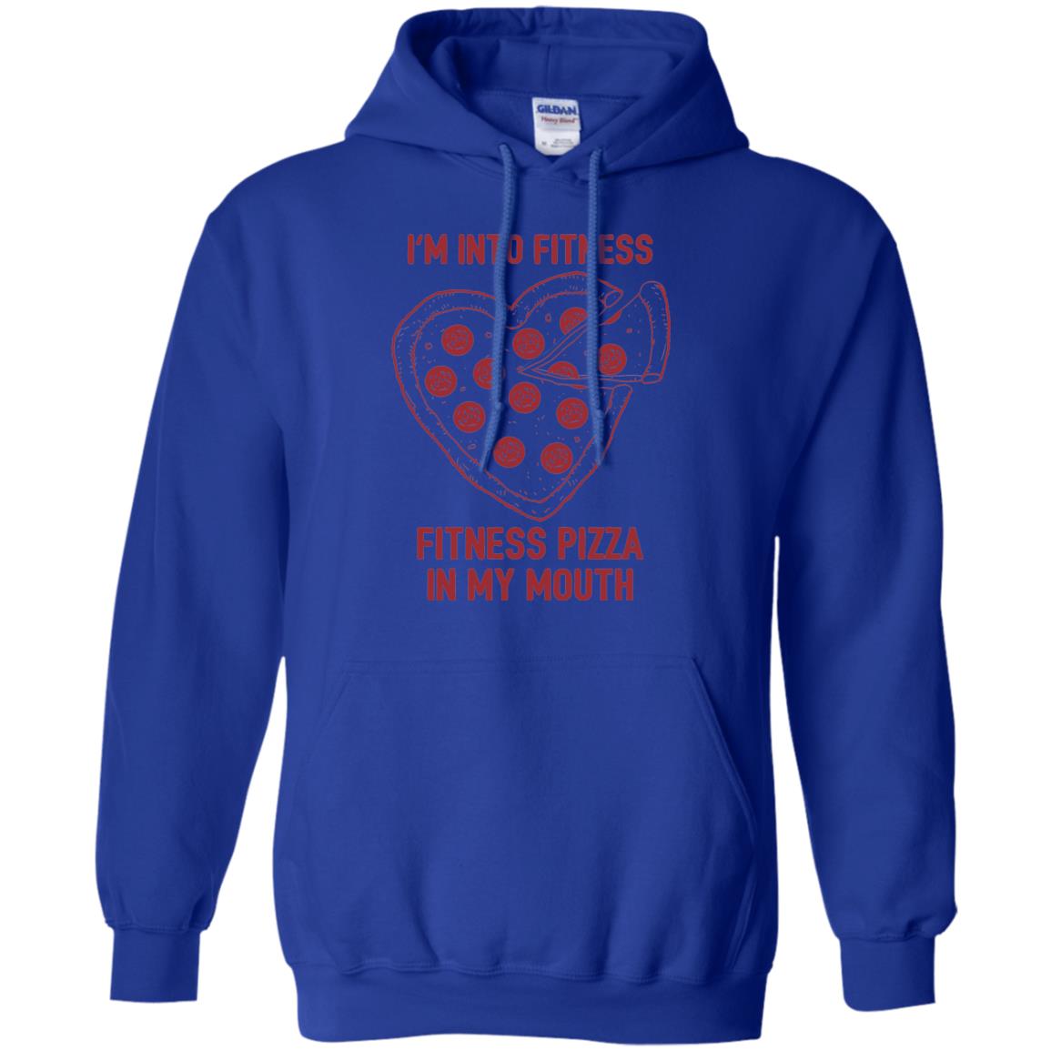 Pizza Lover T-shirt Fitness Pizza In My Mouth Royal