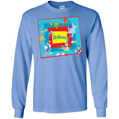 Dr. Seuss Character National Wear Red Day T-shirt Carolina Blue