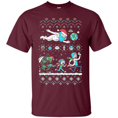 Rick And Morty T-shirt Maroon