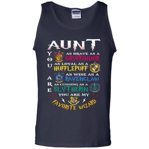 Aunt My Favorite Wizard Harry Potter Fan T-shirtG220 Gildan 100% Cotton Tank Top
