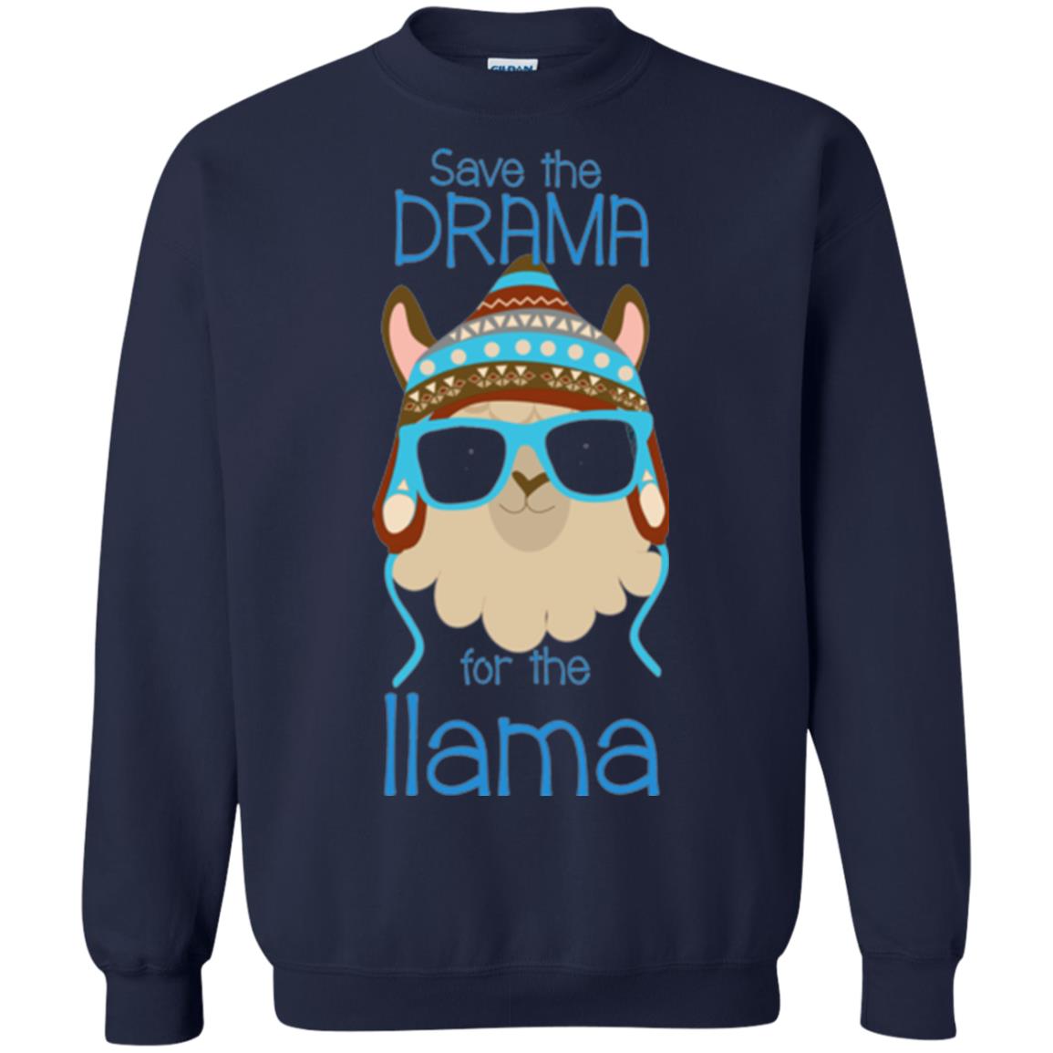 Llama Lovers T-shirt Save The Drama For The Llama Navy