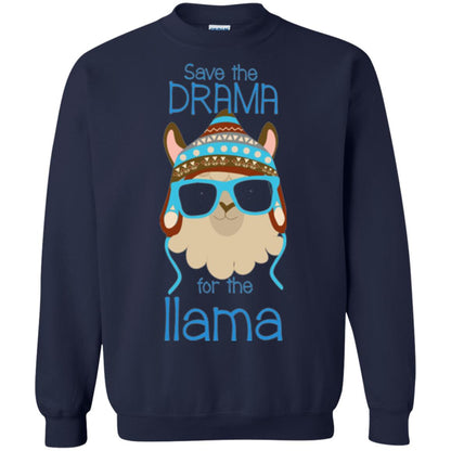 Llama Lovers T-shirt Save The Drama For The Llama Navy