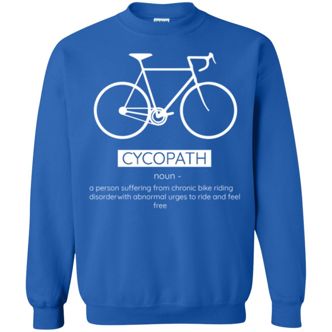 Biker T-shirt Cycopath Definition T-shirt Royal
