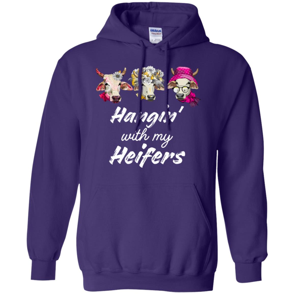 Hangin' With My Heifers Shirt Purple