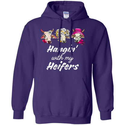 Hangin' With My Heifers Shirt Purple