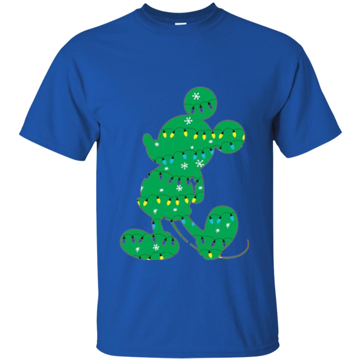 Disney Mickey Mouse Christmas Lights T-shirt Royal