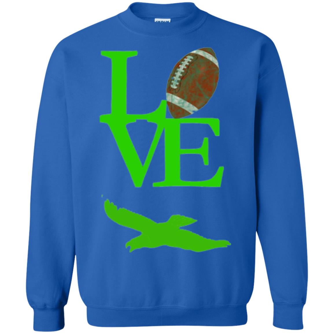 Football Lover T-shirt Love Football Flying Bird T-shirt Royal
