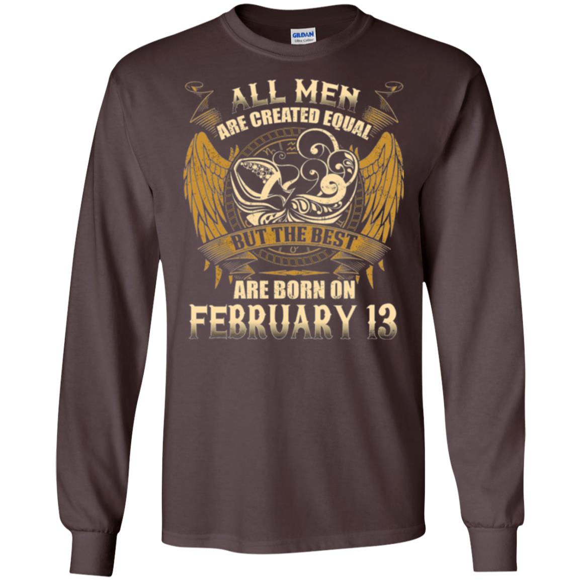 Aquarius T-shirt The Best Are Born On February 13 Dark Chocolate