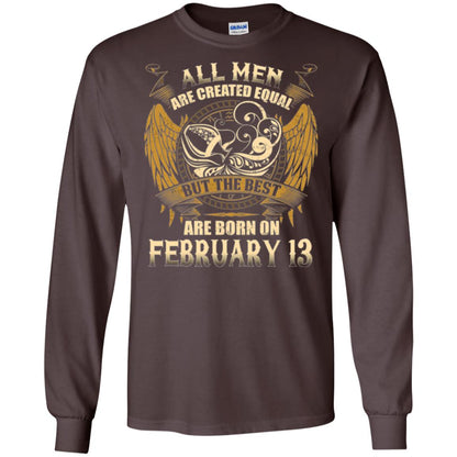 Aquarius T-shirt The Best Are Born On February 13 Dark Chocolate