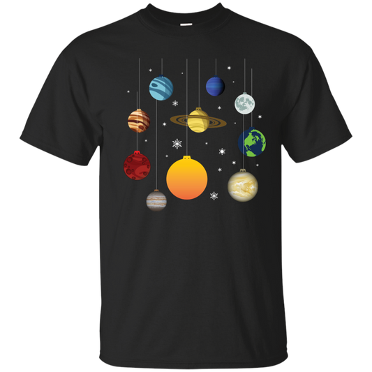 Christmas T-shirt Joy To Universe Christmas Black