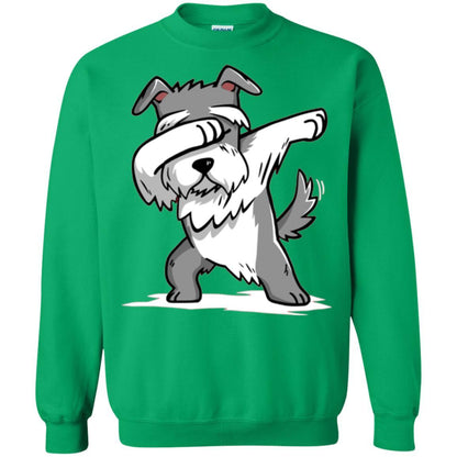 Dog Lover T-shirt Miniature Schnauzer Cute Dabbing Irish Green