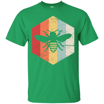 Retro Beekeeper T-shirt Irish Green