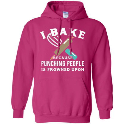 Baking T-shirt I Bake Because Punching People Is Frowned Upon Heliconia