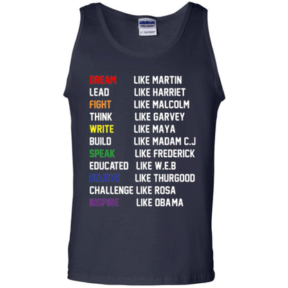 Dream Like Martin Inspire Like Obama T-shirt Navy