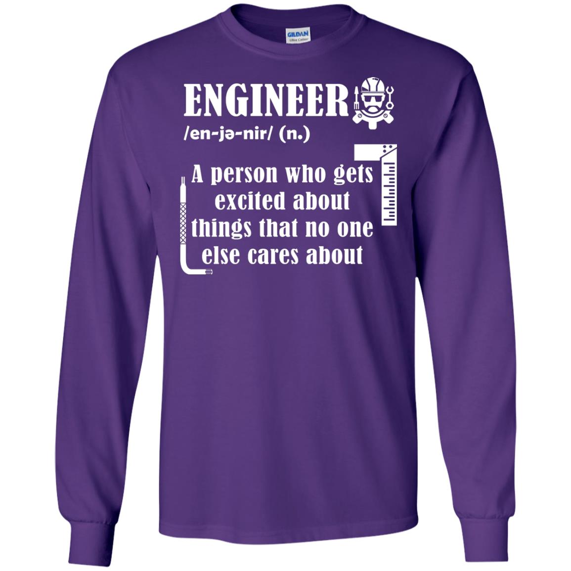 Engineer T-shirt A Person Who Gets Excited About Purple