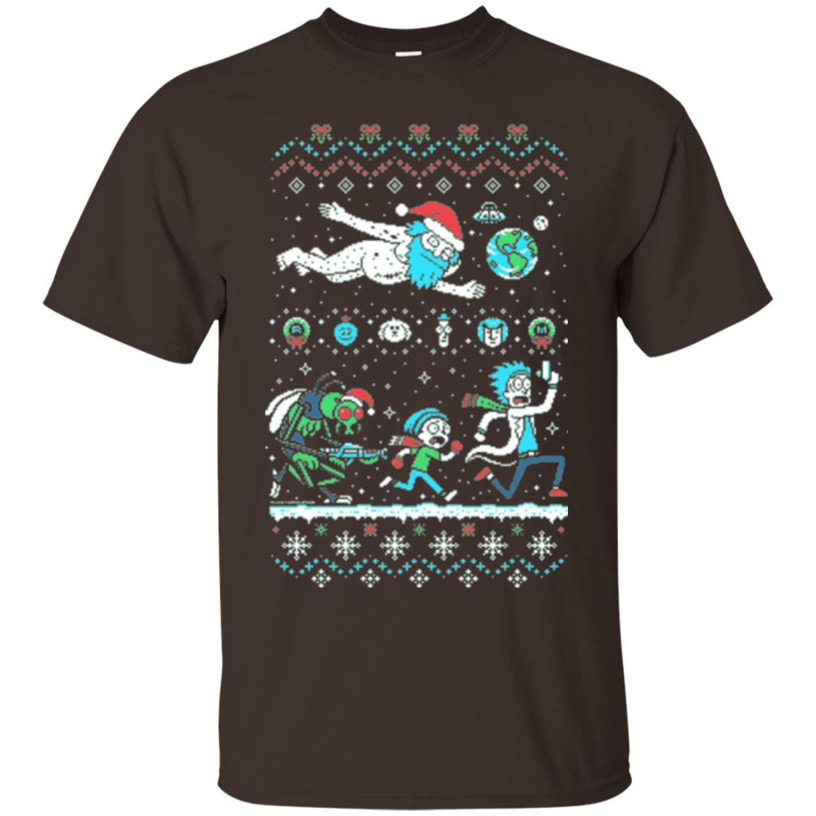 Rick And Morty T-shirt Dark Chocolate