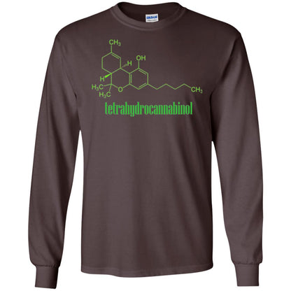 Canabis Molecule T-shirt Tetrahydrocannabinol Thc Dark Chocolate