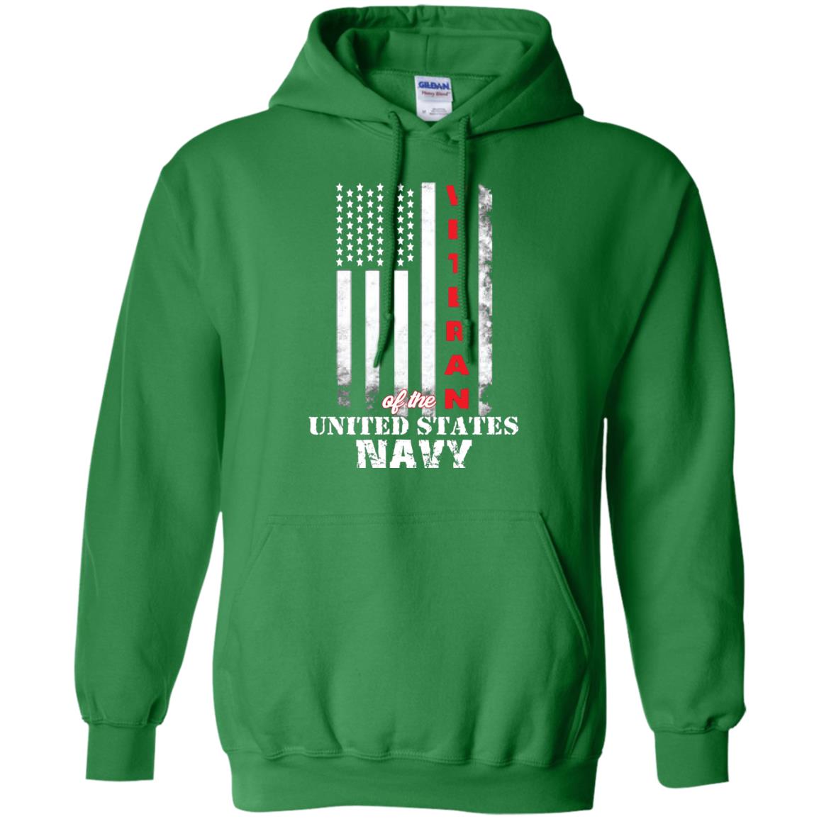 Armed Forces Us Navy Vintage Veteran T-shirt Irish Green