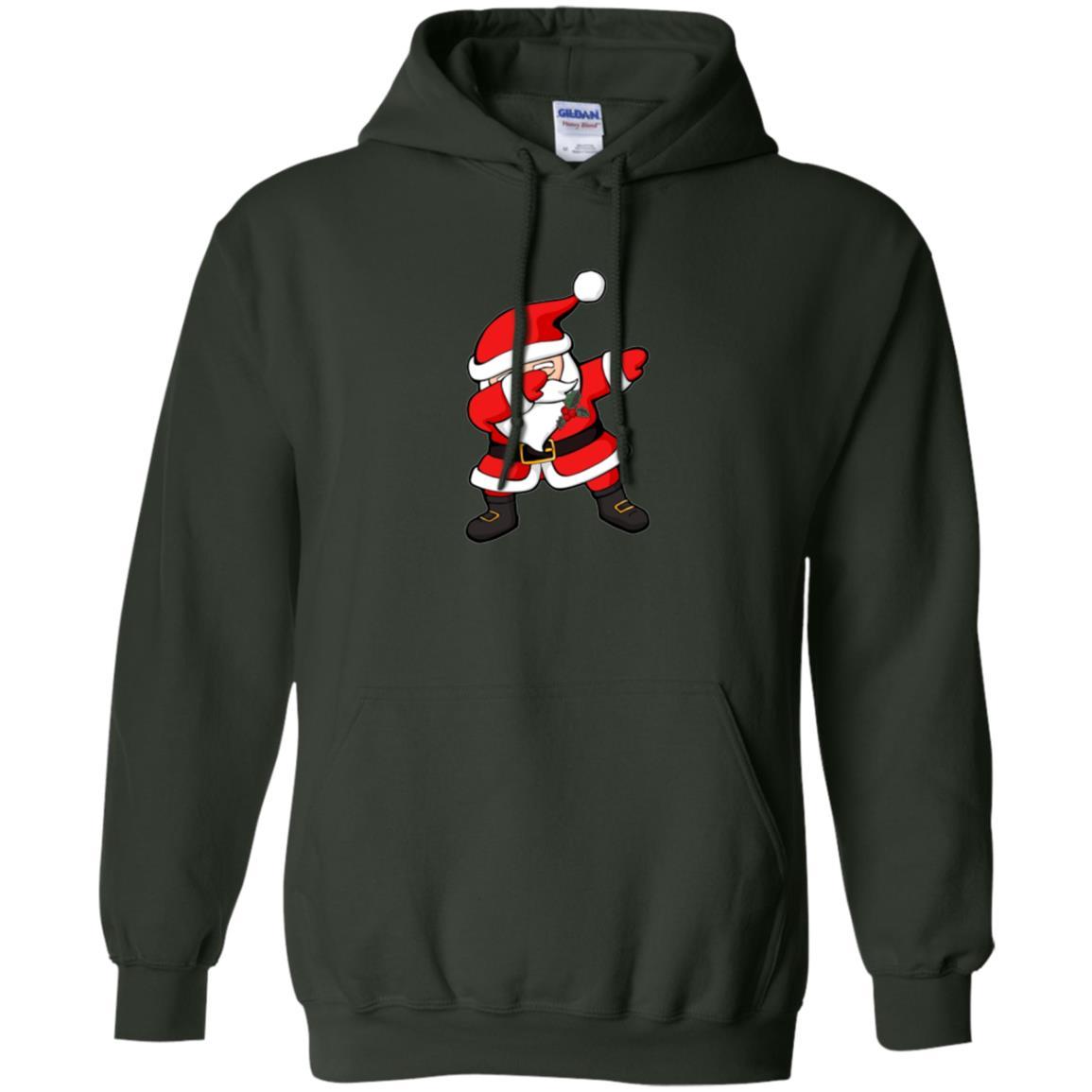Christmas T-shirt Dabbing Santa Claus Christmas Dab Novelty Forest Green