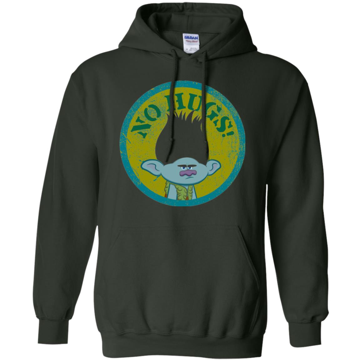 Dream Works_ Trolls No Hugs T-shirt Forest Green