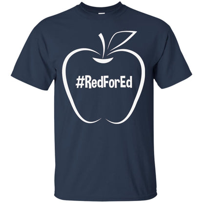 Teacher Shirt Hash Tag Redfored Protest Navy