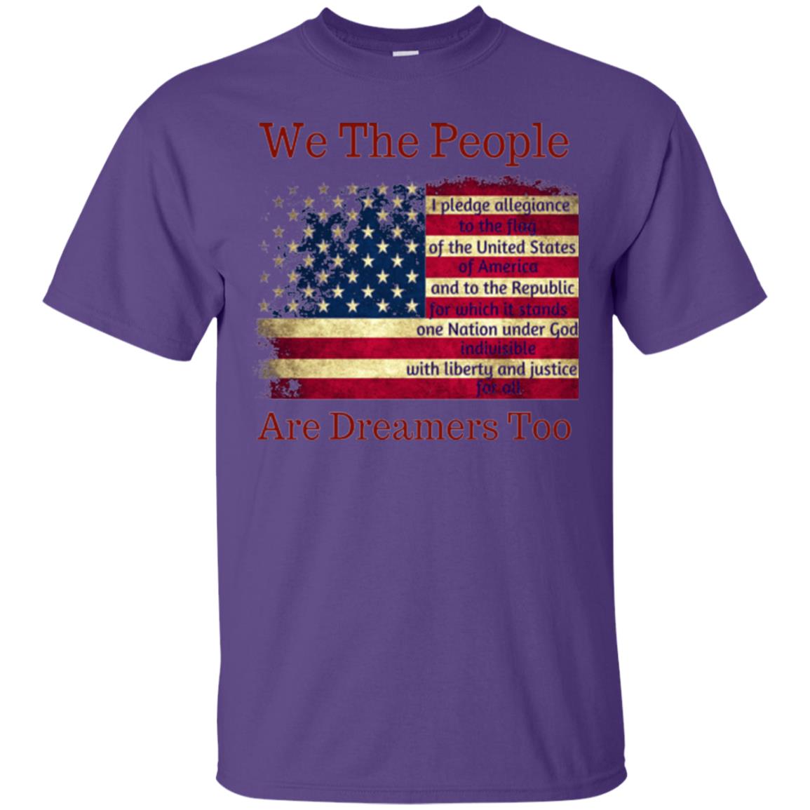 Americans We Are People Are Dreamers Too T-shirt Purple