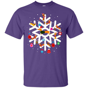 Winter Snow Flower Decorating Bauble And Dachshund X-mas Gift ShirtG200 Gildan Ultra Cotton T-Shirt