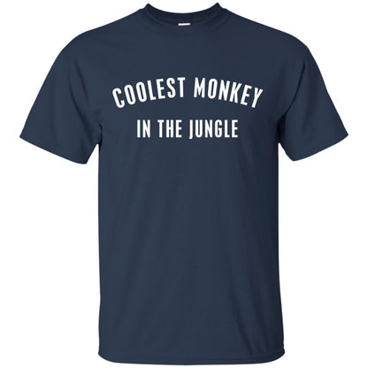 Monkey T-shirt Coolest Monkey In The Jungle Navy