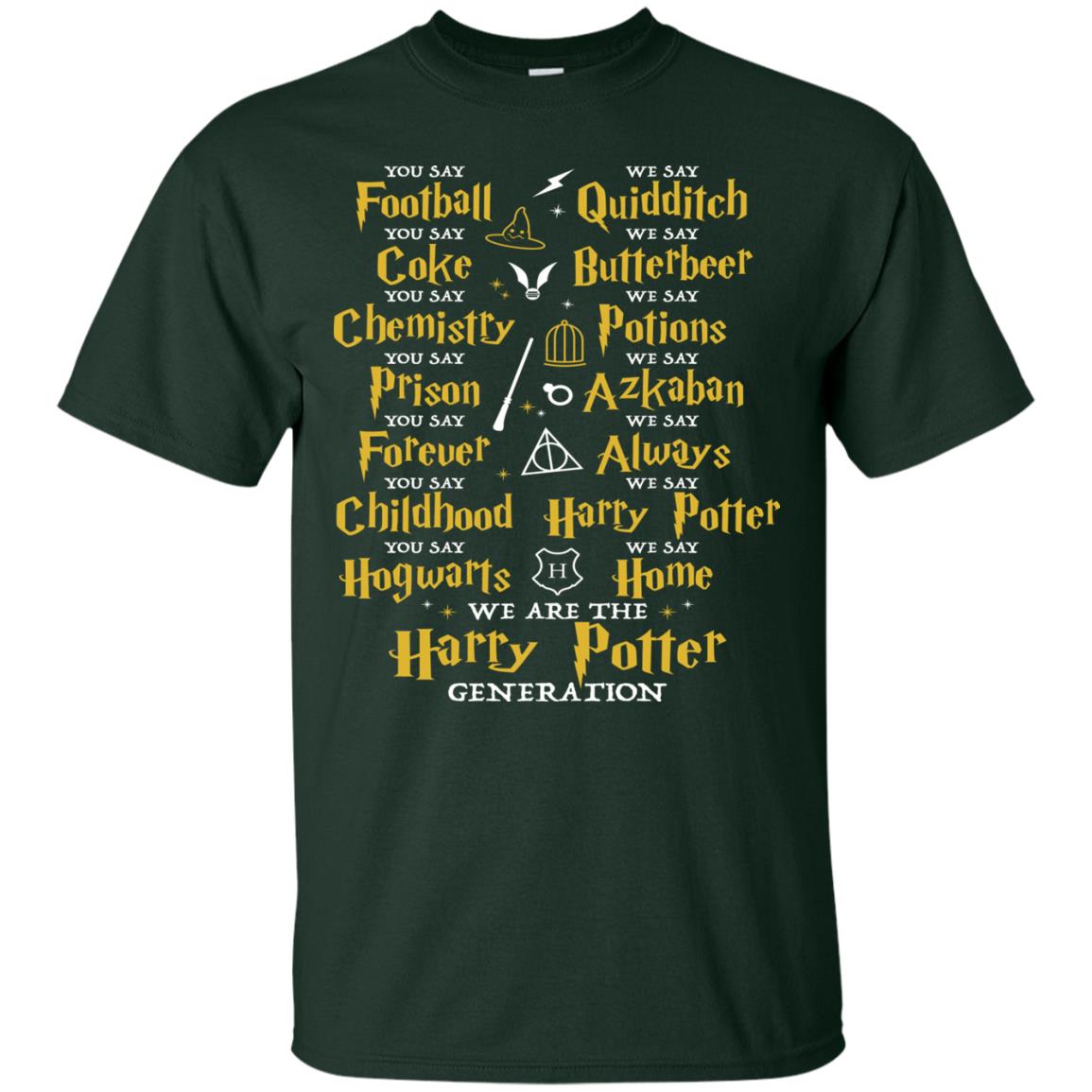 We Are The Harry Potter Generation Movie Fan T-shirt Forest