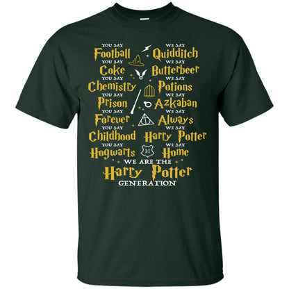 We Are The Harry Potter Generation Movie Fan T-shirt Forest