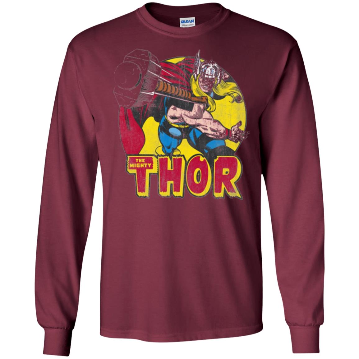 Comic Marvel T-shirt The Mighty Thor Maroon