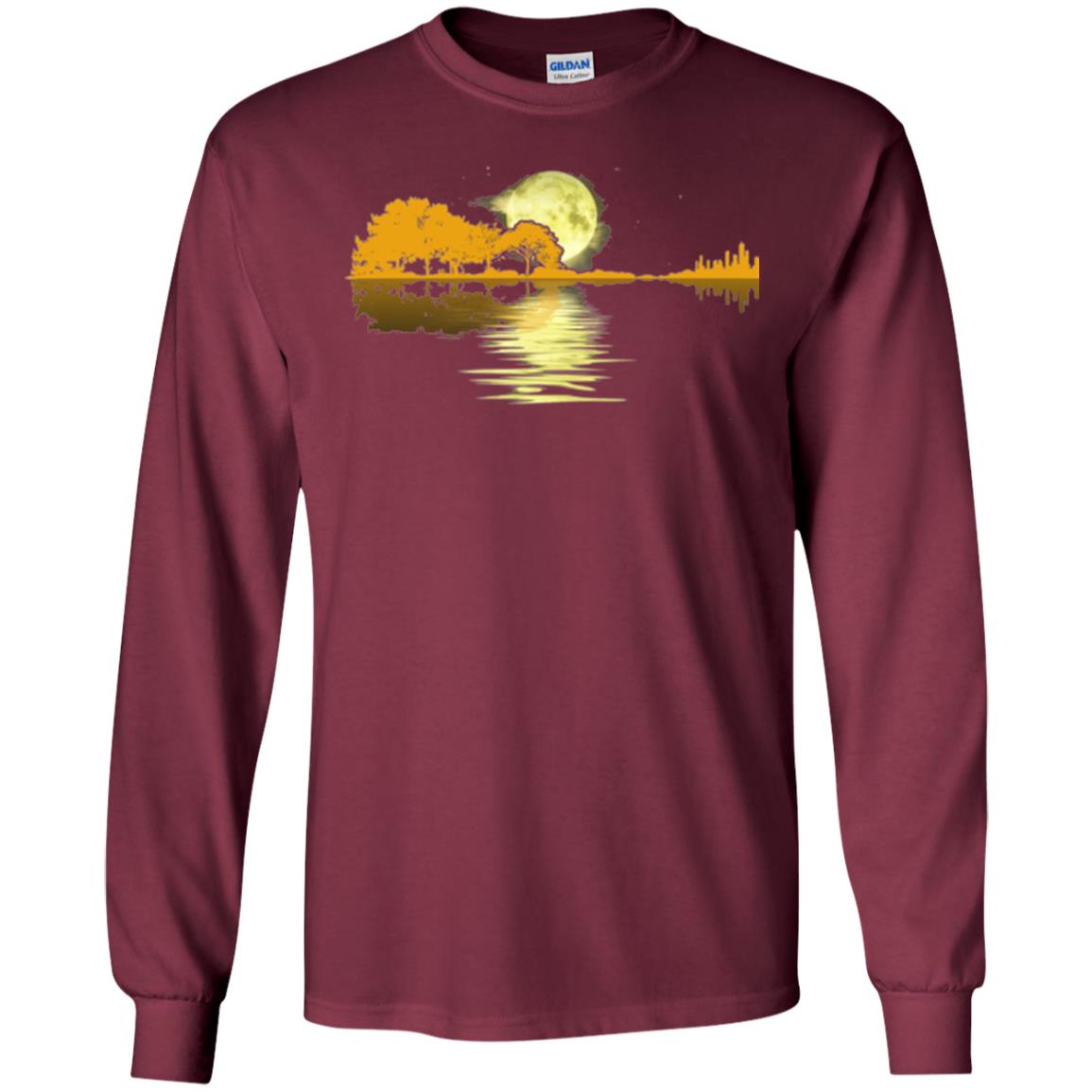 Guitar Lake Shadow T-shirt Maroon