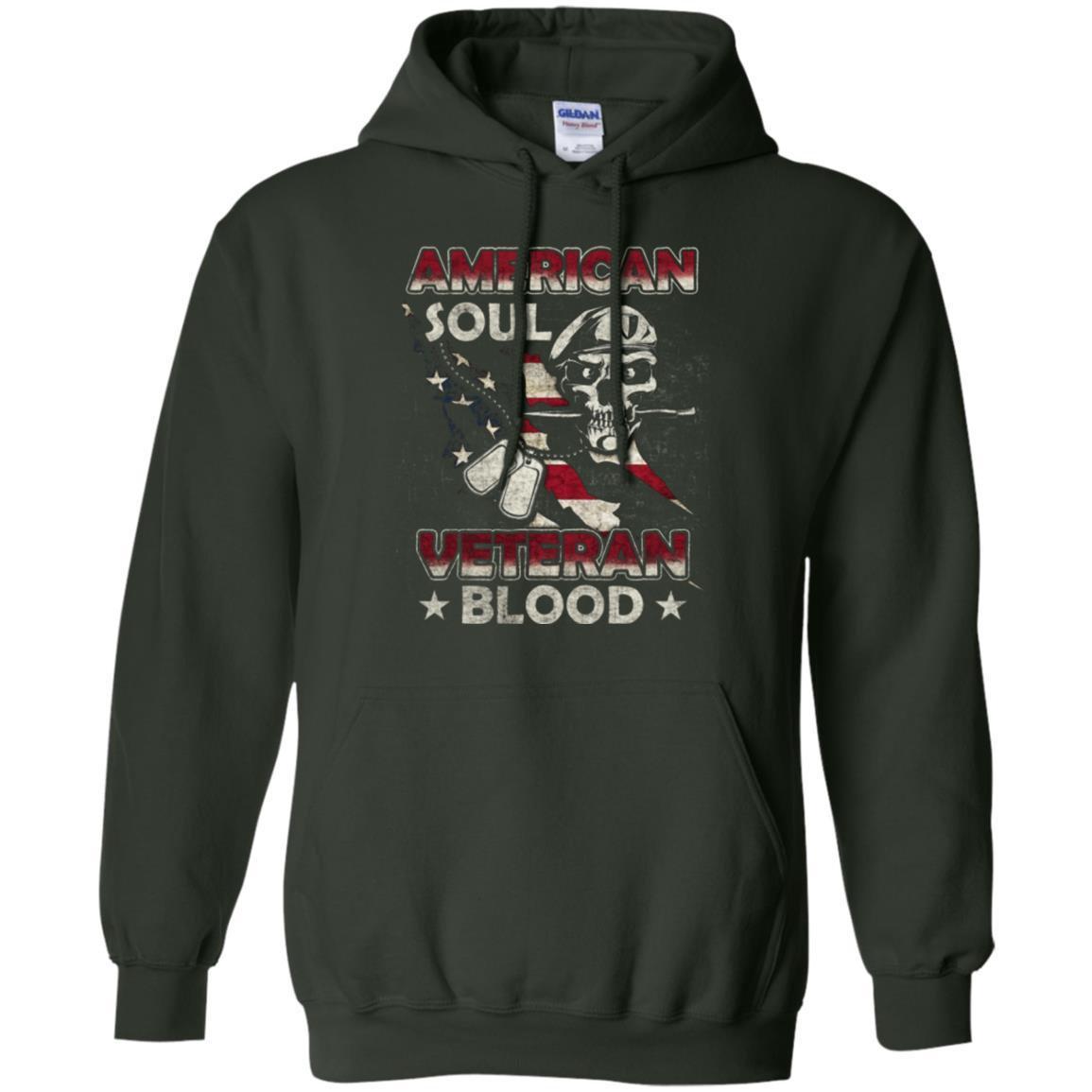 American Soul Veteran Blood Shirt Forest Green