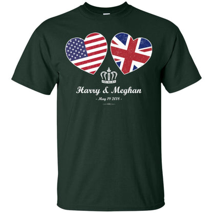 Harry And Meghan British American Royal Wedding Shirt Forest