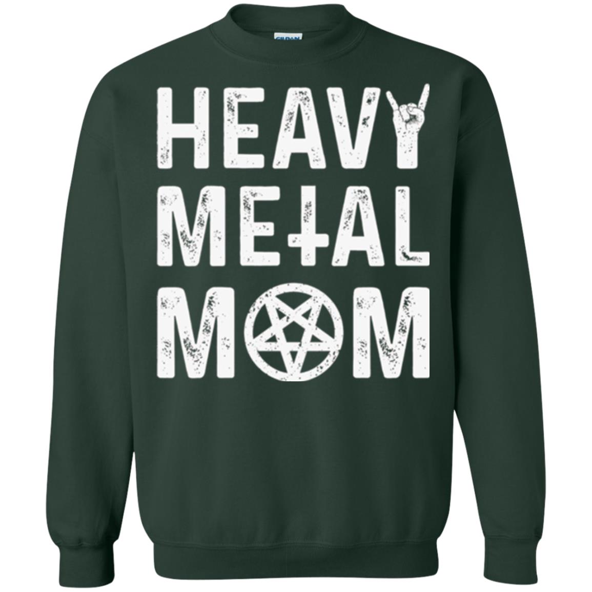 Heavy Metal Mom Vintage Band Music Concert Mother T-shirt Forest Green