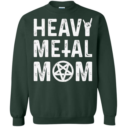 Heavy Metal Mom Vintage Band Music Concert Mother T-shirt Forest Green