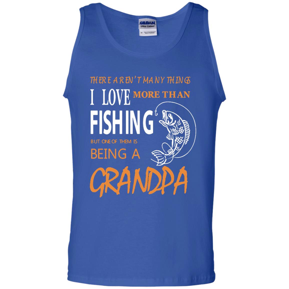 Fishing Buddy Fishing Grandpa T-shirt Love More Than Fishing Royal