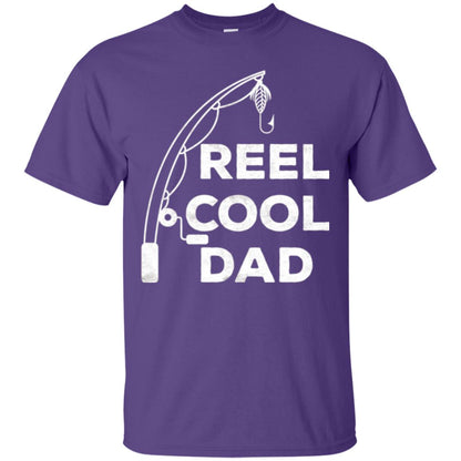 Fisherman T-shirt Reel Cool Dad Purple