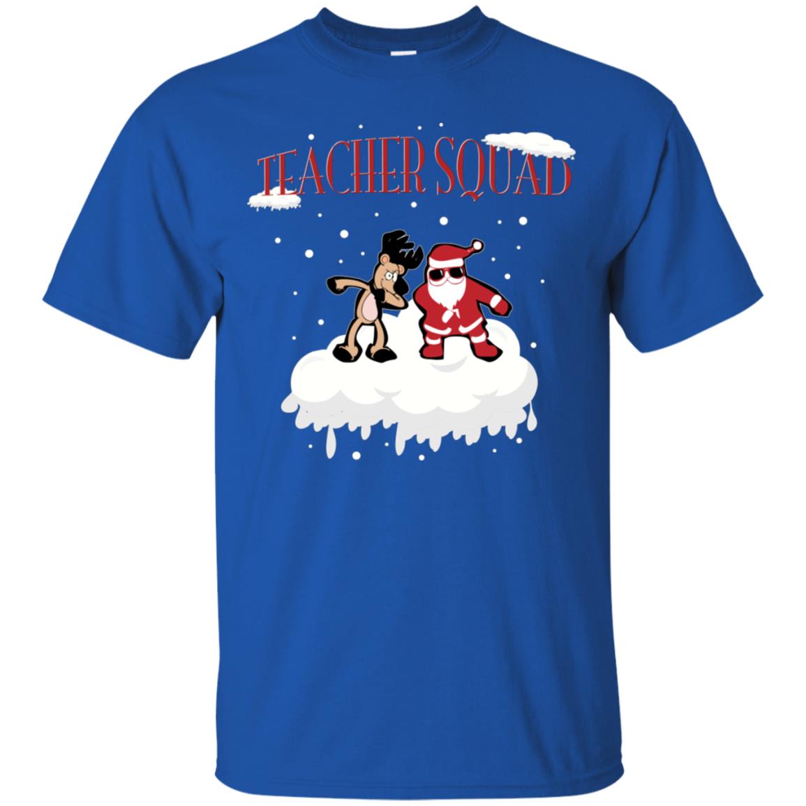 Teacher Squad Teaching X-mas Gift Shirt Royal