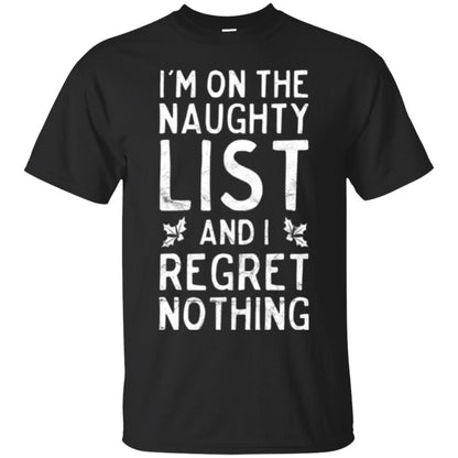 Christmas T-shirt I_m On The Naughty List Black