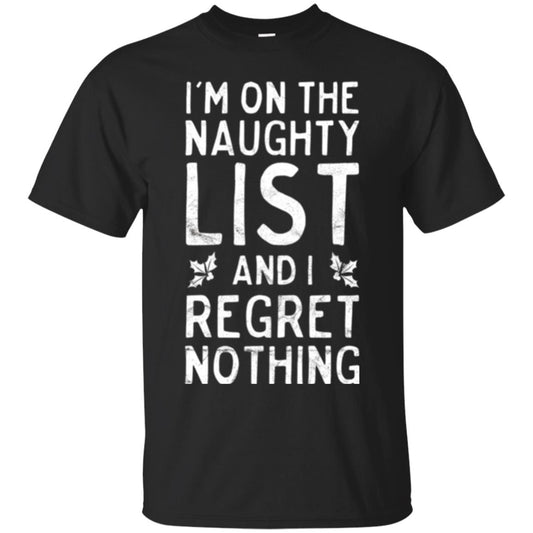 Christmas T-shirt I_m On The Naughty List Black